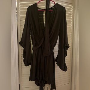 Olive colored romper. VICI brand.